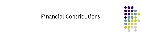 Financial Contributions